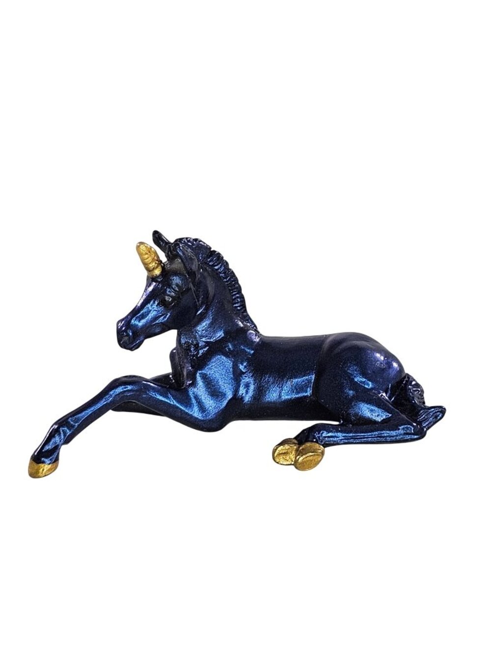 Breyer Stablemate Dark Blue Unicorn Lying Foal Mystery Surprise Celestial 880081